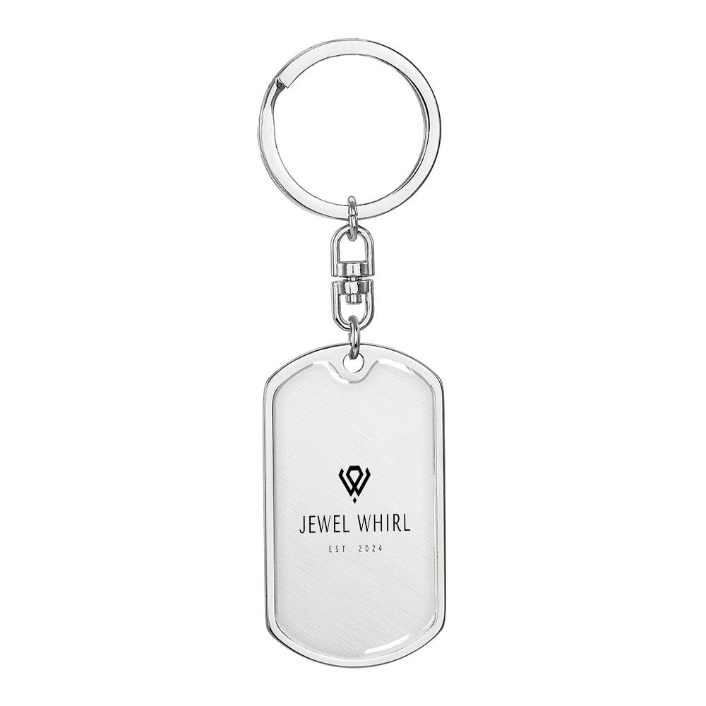 Dog Tag with Swivel Keychain