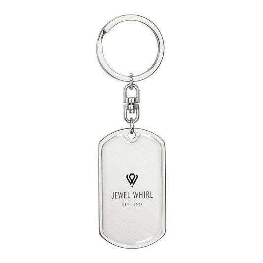 Dog Tag with Swivel Keychain